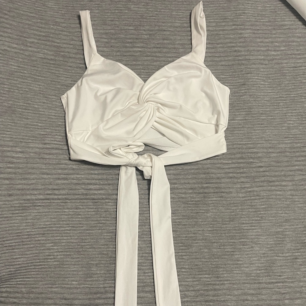 White crop top